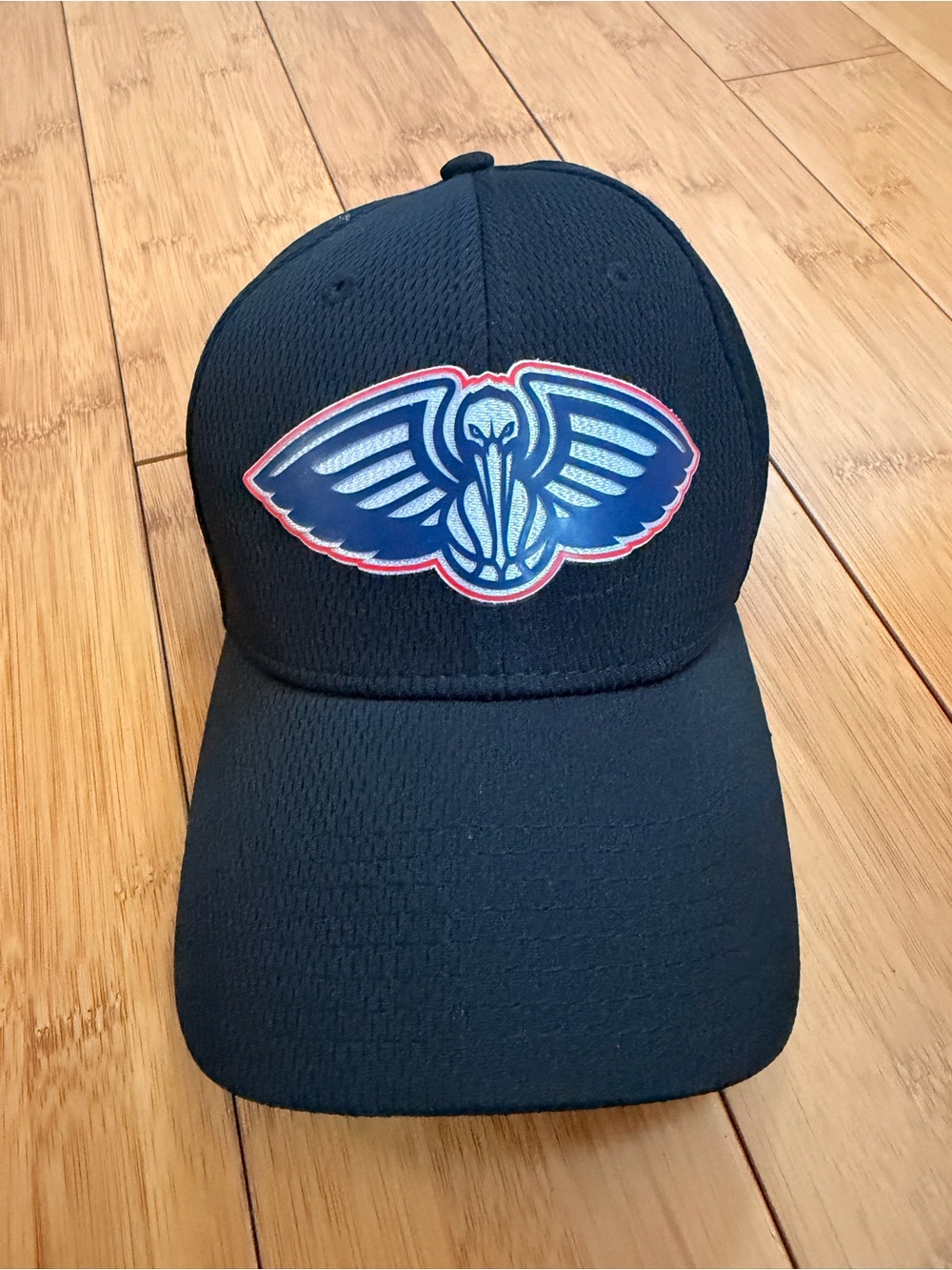 Men's Black Swim Cap with Blue Emblem